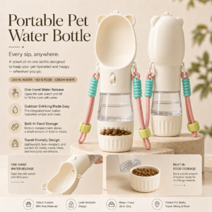 Water 240 ml + Food 180 g · Cream White