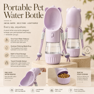 Water 240 ml + Food 180 g · Light Purple